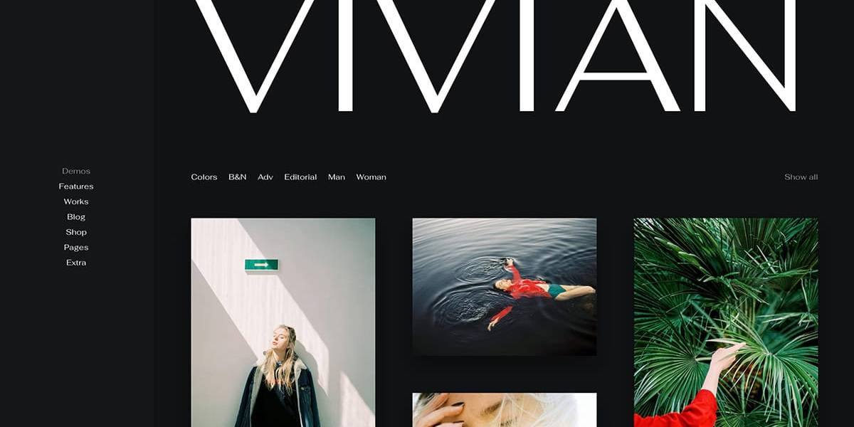Photographer portfolio WP Theme
